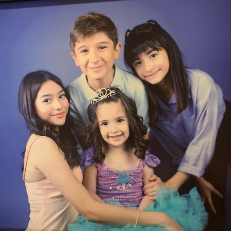 The pictures of Kalra Panini's three daughters and a son. 